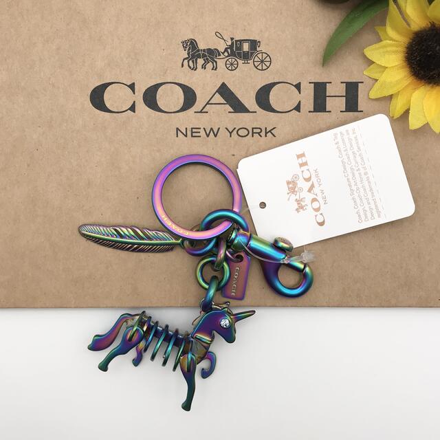 ファッション小物COACH ★大人気★ スケルタル ユニ バッグ チャーム ユニコーン 新品