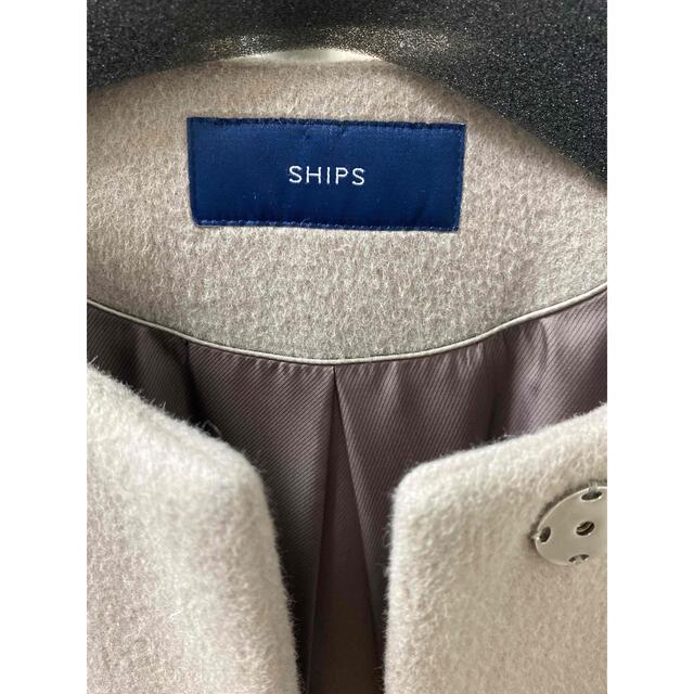 SHIPS(シップス)のシップス  SHIPS ウールアンゴラショートコート　グレー レディースのジャケット/アウター(その他)の商品写真