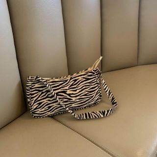 ビューティアンドユースユナイテッドアローズ(BEAUTY&YOUTH UNITED ARROWS)のゼブラ柄 ハンドバッグ ブラウン 茶 zebra アニマル シマウマ レディース(ショルダーバッグ)