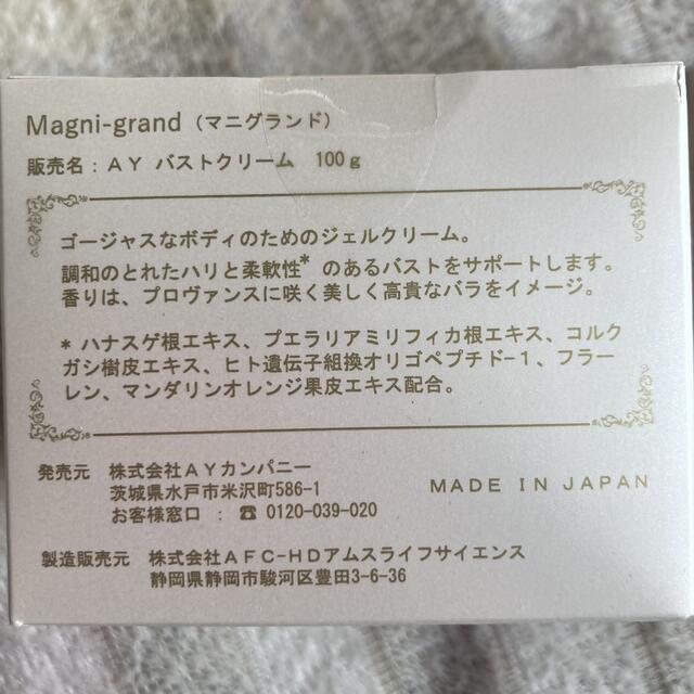 マニグランド AY バストクリーム100ｇ×2箱 コスメ/美容のボディケア(その他)の商品写真