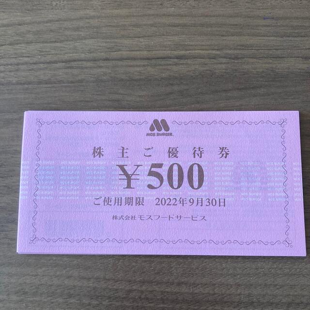 モスバーガー優待　1万円分チケット
