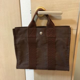 エルメス(Hermes)のゆーう様専用☆エルメス エールライン PM フールトゥ カデナ ブラウン(トートバッグ)