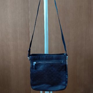 コーチ(COACH)のCOACH コーチ レザーショルダーバッグ 焦げ茶色 アウトレット(ショルダーバッグ)