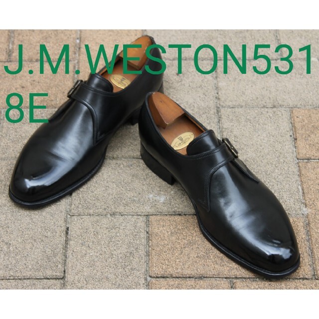 靴/シューズ【超美品】j.m.weston531モンクストラップの逸品8E