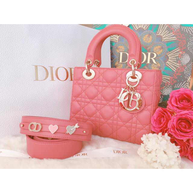 Dior(ディオール)のレディディオール　DIOR バッグ　ピンク　59P lady Dior レディースのバッグ(ハンドバッグ)の商品写真