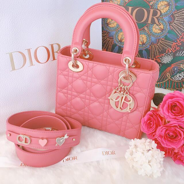 ladyDiorレディディオール　DIOR バッグ　ピンク　59P lady Dior