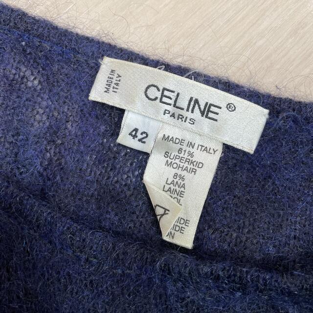 celine(セリーヌ)のCELINE セリーヌ　モヘアニット　ネイビー　42 長袖セーター レディースのトップス(ニット/セーター)の商品写真