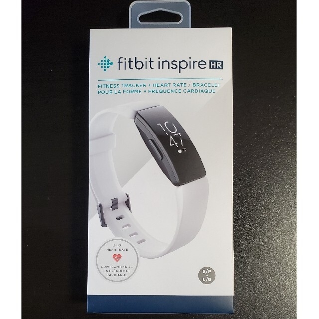 新品・未開封】Fitbit inspire HR ホワイト 新版 60.0%OFF stockshoes.co