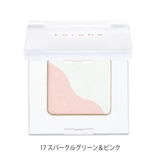 コスメキッチン(Cosme Kitchen)の【to/one】ペタル アイシャドウ　17スパークルグリーン＆ピンク(アイシャドウ)