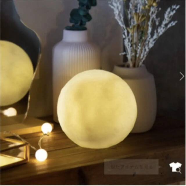 3COINS(スリーコインズ)の大人気ムーンタッチライト スリーコインズ インテリア/住まい/日用品のライト/照明/LED(蛍光灯/電球)の商品写真