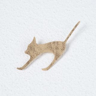 ミナペルホネン(mina perhonen)ののらねこ　真鍮 ブローチ ハンドメイド アクセサリー ミナペルホネン など(コサージュ/ブローチ)