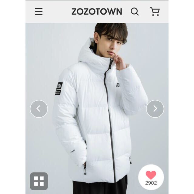 THE NORTH FACE ダウンジャケット￼ZOZOTOWN購入価格