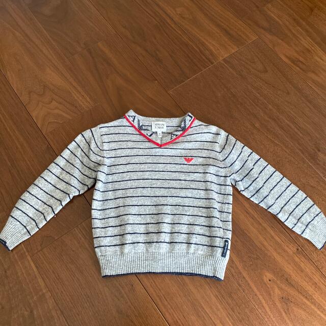 ARMANI JUNIOR(アルマーニ ジュニア)のアルマーニ　ニット　4A キッズ/ベビー/マタニティのキッズ服男の子用(90cm~)(ニット)の商品写真