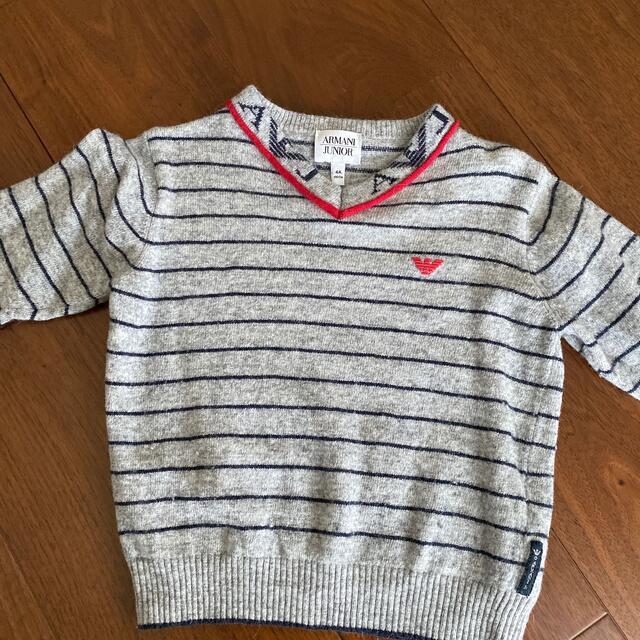 ARMANI JUNIOR(アルマーニ ジュニア)のアルマーニ　ニット　4A キッズ/ベビー/マタニティのキッズ服男の子用(90cm~)(ニット)の商品写真