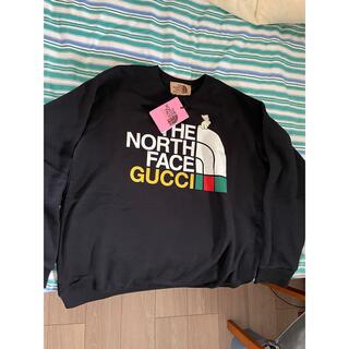 Gucci - GUCCI × THE NORTH FACE ブラック ロゴトレーナーの通販｜ラクマ