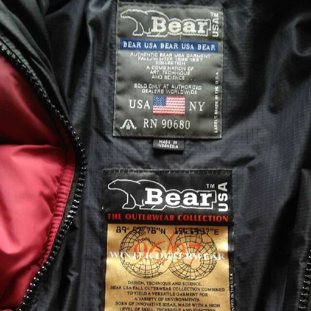 Bear USA(ベアー)のオーエス様専用★Bear USAジャケット メンズのジャケット/アウター(ダウンジャケット)の商品写真