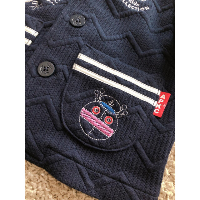 アンパンマン(アンパンマン)の新品ANPANMAN KIDS COLLECTION マリンキルトジャケット♡ キッズ/ベビー/マタニティのキッズ服男の子用(90cm~)(ジャケット/上着)の商品写真