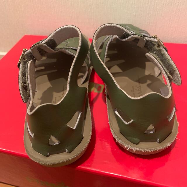 Caramel baby&child (キャラメルベビー&チャイルド)のsalt water sandals shark olive 12 キッズ/ベビー/マタニティのキッズ靴/シューズ(15cm~)(サンダル)の商品写真