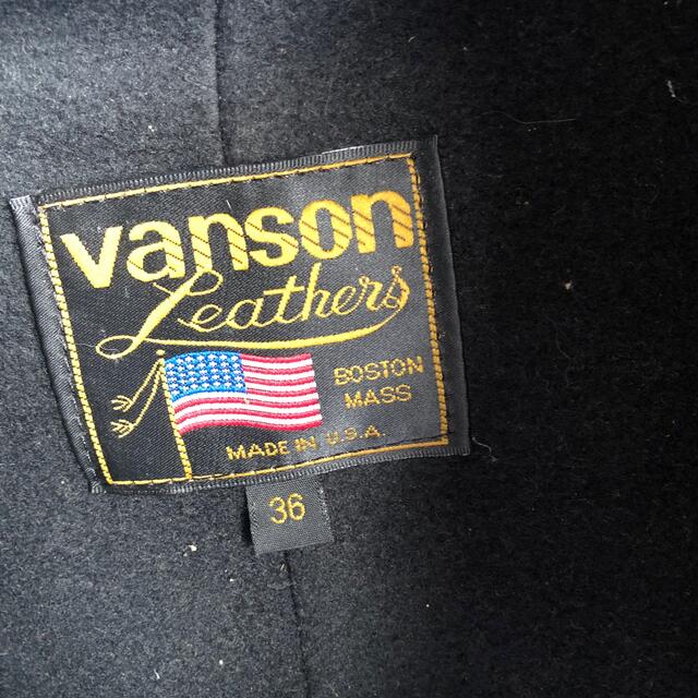 VANSON(バンソン)のバンソンVANSONライダースジャケット　サイズ36 メンズのジャケット/アウター(ライダースジャケット)の商品写真