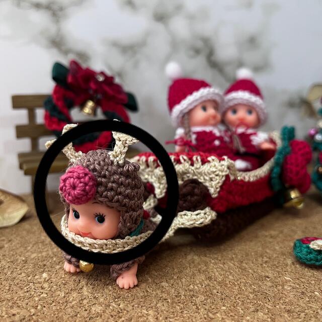 クリスマスキューピーちゃん ハンドメイドのぬいぐるみ/人形(あみぐるみ)の商品写真