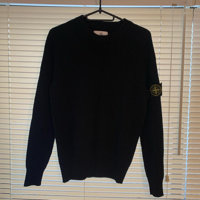 ★美品　STONE ISLAND ニットセーター M ブラック★