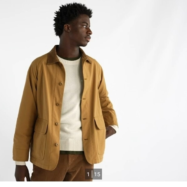 UNIQLO(ユニクロ)のUNIQLO「新品タグ付き」＊ユーティリティジャケット(BROWN)・Mサイズ メンズのトップス(その他)の商品写真