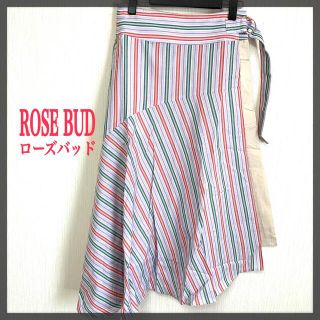 ローズバッド(ROSE BUD)の[美品] ROSE BUD ローズバッド　アシメトリースカート(ひざ丈スカート)