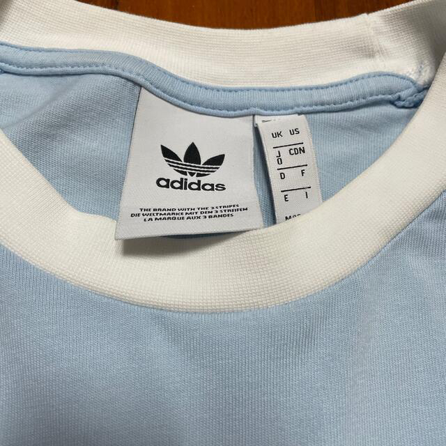 adidas - アディダス adidas ライトブルー ロンTの通販 by マルミト's shop|アディダスならラクマ adidas - アディダス adidas ライトブルー ロンTの通販 by マルミト's shop|アディダスならラクマ