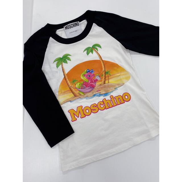 MOSCHINO(モスキーノ)の値下げ　モスキーノ　マイリトルポニー　7分袖　Tシャツ　36サイズ レディースのトップス(Tシャツ(長袖/七分))の商品写真