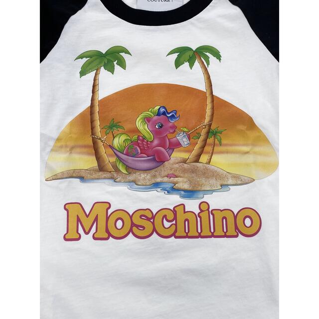 MOSCHINO(モスキーノ)の値下げ　モスキーノ　マイリトルポニー　7分袖　Tシャツ　36サイズ レディースのトップス(Tシャツ(長袖/七分))の商品写真