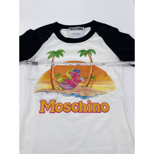 MOSCHINO(モスキーノ)の値下げ　モスキーノ　マイリトルポニー　7分袖　Tシャツ　36サイズ レディースのトップス(Tシャツ(長袖/七分))の商品写真