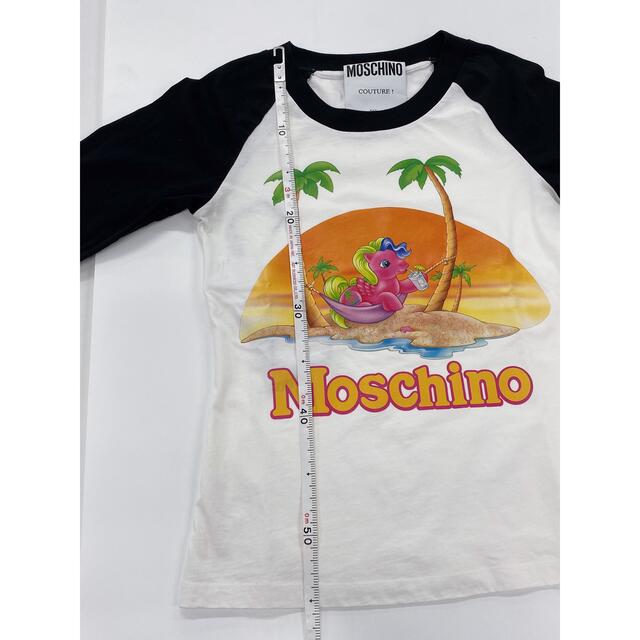 MOSCHINO(モスキーノ)の値下げ　モスキーノ　マイリトルポニー　7分袖　Tシャツ　36サイズ レディースのトップス(Tシャツ(長袖/七分))の商品写真