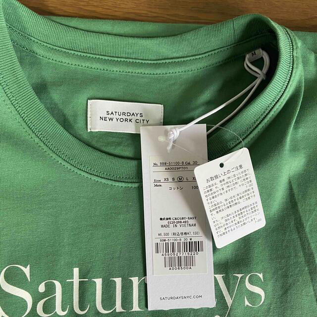 Saturdays NYC Tシャツ　Mサイズ　グリーン