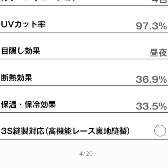 カーテン　4枚セット　一級遮光&紫外線カット インテリア/住まい/日用品のカーテン/ブラインド(カーテン)の商品写真