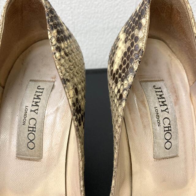 JIMMY CHOO(ジミーチュウ)のJIMMY CHOO ジミーチュウ パンプス パイソン柄 ヘビ柄 イタリア製  レディースの靴/シューズ(ハイヒール/パンプス)の商品写真