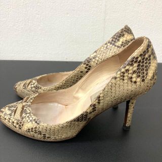 JIMMY CHOO ジミーチュウ パンプス パイソン柄 ヘビ柄 イタリア製