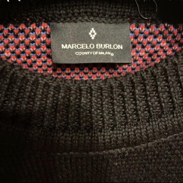 MARCELO BURLON(マルセロブロン)のマルセロバーロン　マルセロブロン　オーバーサイズニット メンズのトップス(ニット/セーター)の商品写真
