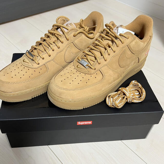 メンズsupreme NIKE AIR FORCE 1 wheat