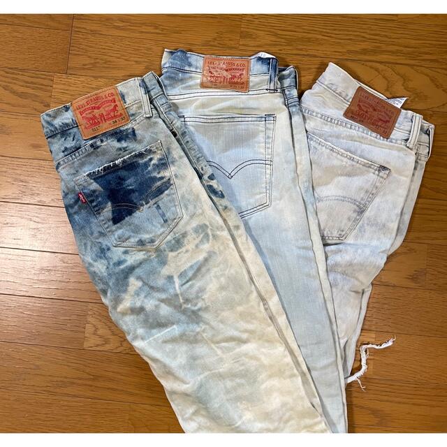 Levi's(リーバイス)のリーバイス　デニム　ジーンズ　ダメージ　ブリーチ　まとめ　セット　 メンズのパンツ(デニム/ジーンズ)の商品写真