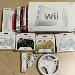 ウィー(Wii)のwii本体　4人で遊べるセット(家庭用ゲーム機本体)