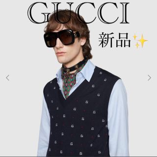 グッチ(Gucci)の新品✨セーター【GUCCI★20/21秋冬】WOOL JACQUARD VEST(ニット/セーター)