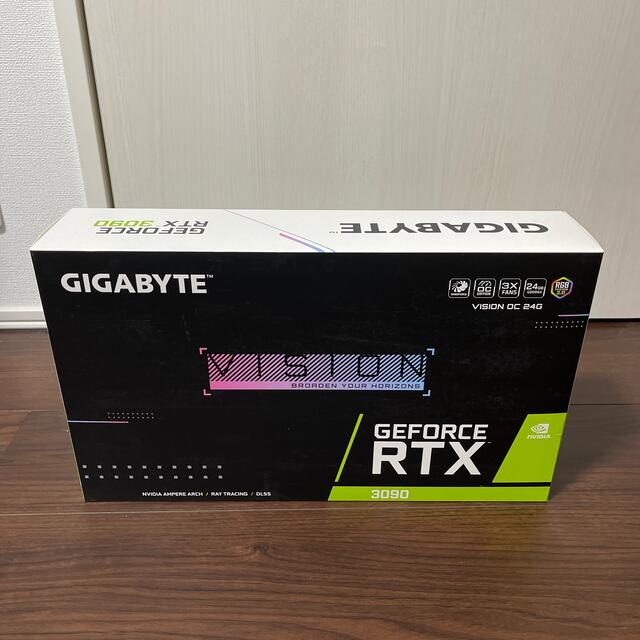 GIGABYTE RTX3090 GV-N3090VISION OC-24GD スマホ/家電/カメラのPC/タブレット(PCパーツ)の商品写真