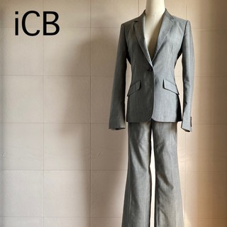 アイシービー(ICB)のiCB アイシービー　パンツスーツ　セットアップ　グレー　9　M フォーマル(スーツ)