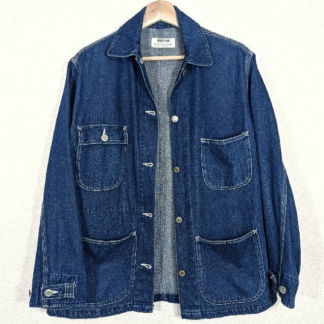 MONOPOINT デニムカバーオール サイズL メンズのジャケット/アウター(カバーオール)の商品写真