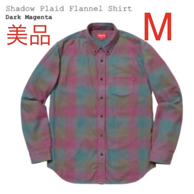 Supreme shadow plaid flannel shirt 美品 M