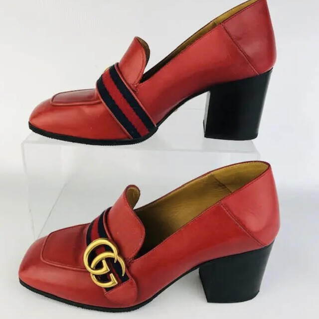 美品★GUCCI・グッチ GGマーモント シェリーライン パンプス(351/2) 美品★GUCCI・グッチ GGマーモント シェリーライン パンプス(351/2)