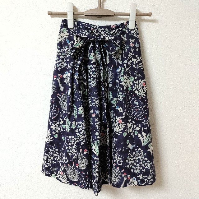 美品　リバティ　yoshie 　リボン　スカート | フリマアプリ ラクマ