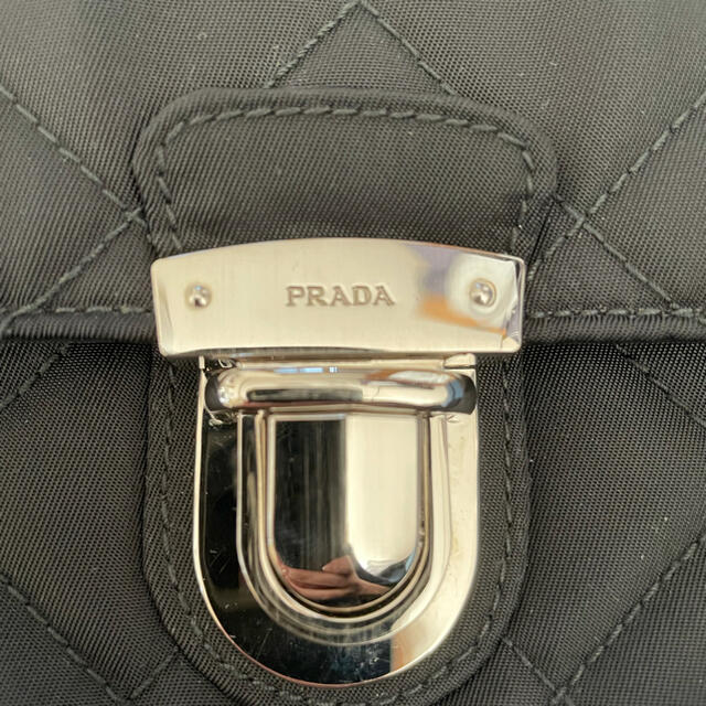 PRADA プラダ　チェーン　ショルダー　バック　ナイロン　キルティング