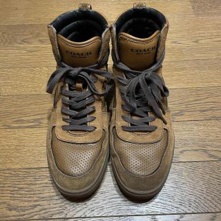 COACH - COACH ハイカット スエード レザー シューズの通販 by 断 ...