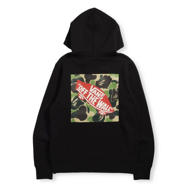 A BATHING APE(アベイシングエイプ)のBAPE x VANS PULLOVER HOODIE black 黒 XXL メンズのトップス(パーカー)の商品写真